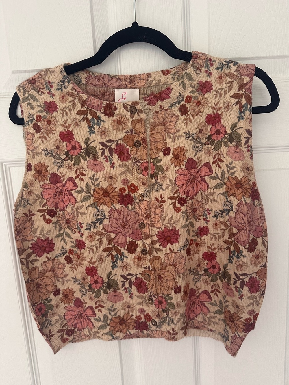 So Me Valerie Floral Sweater Vest